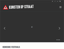 Tablet Screenshot of kunstenopstraat.nl